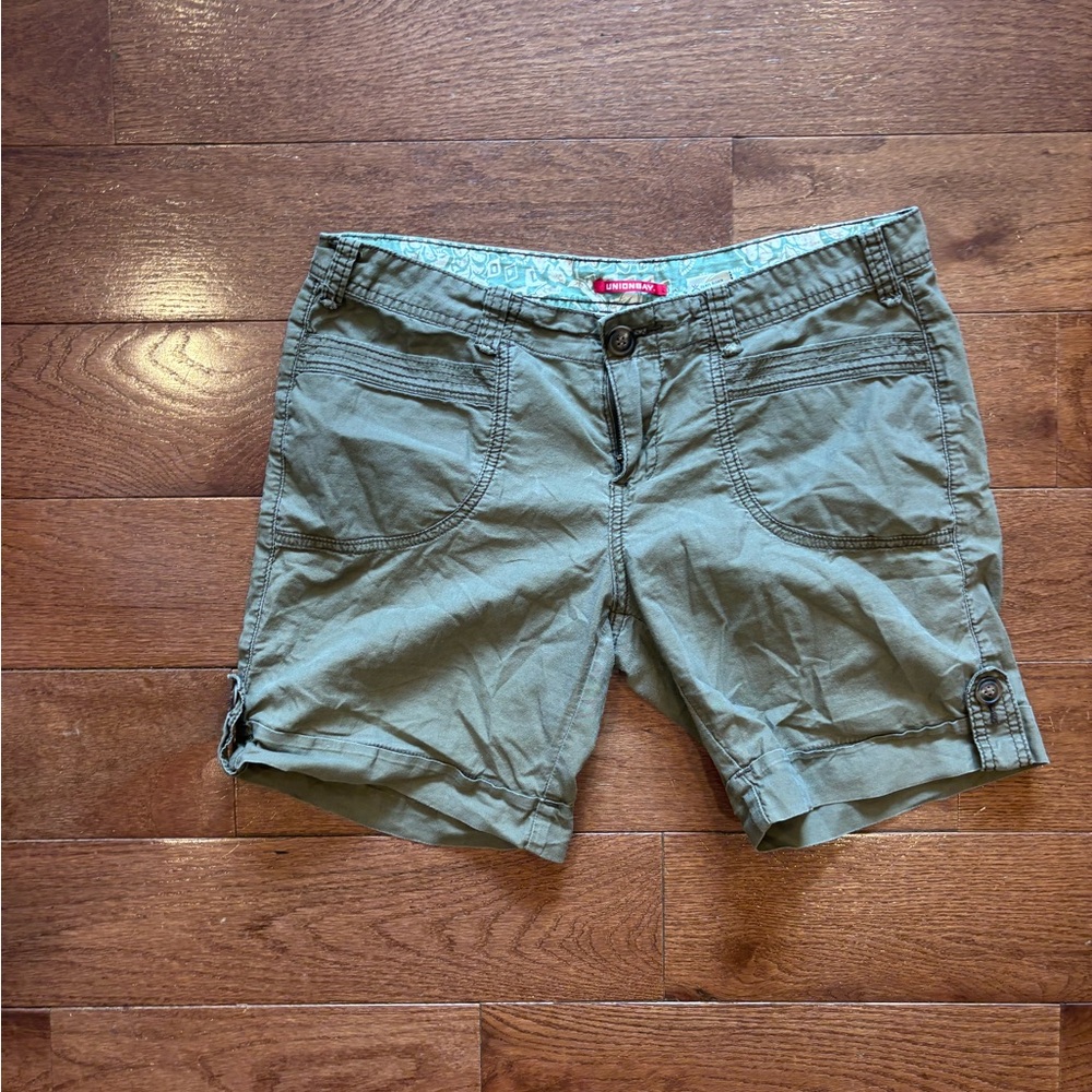 Casual Green Women's Shorts